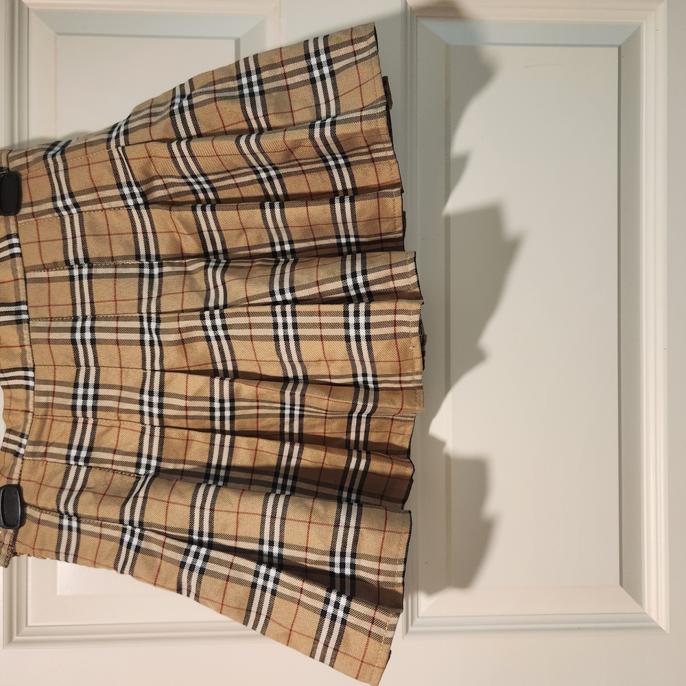 Plaid Pleated Skirt